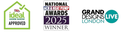 Ideal Home Show Approved · National ACR Awards 2025 Winner · Grand Designs Live